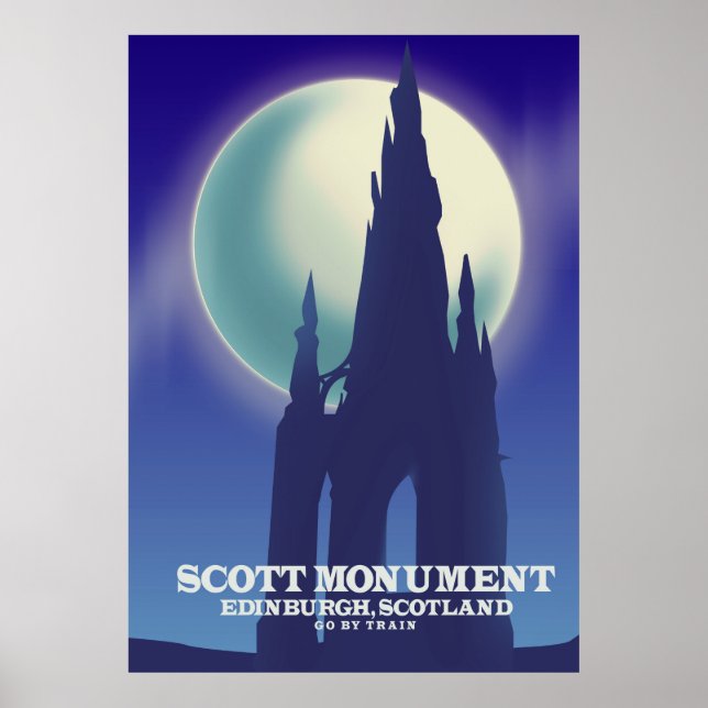 Scott Monument, Edinburgh, Skottland Poster (Framsidan)