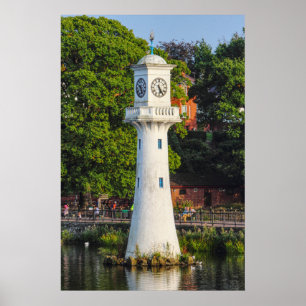 Scott Monument - Roath Park Sjö, Cardiff Poster