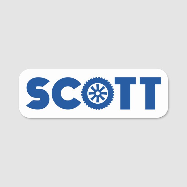 Scott Petrol Head Namnbricka (Framsida)