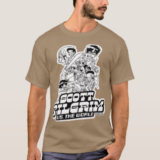 Scott Pilgrim och vita karaktärer Födelsedagsfest T Shirt