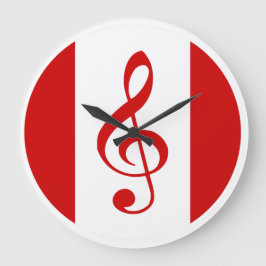 Scott Ruhs Logotyp Large Clock Stor Klocka