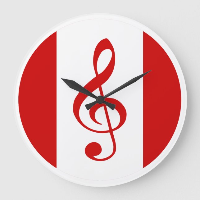 Scott Ruhs Logotyp Large Clock Stor Klocka (Framsida)