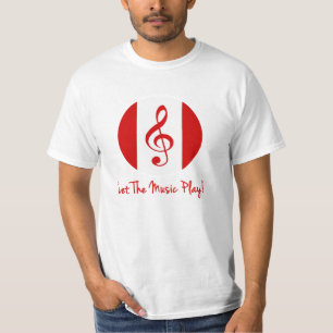Scott Ruhs Logotyp och låt musiken spela! T Shirt