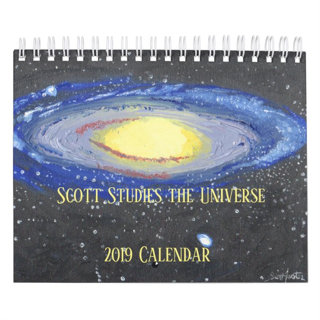 Scott Studies the Universe Kalender (Omslag)