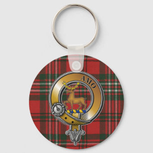 Scott Tartan & Badge Nyckelring