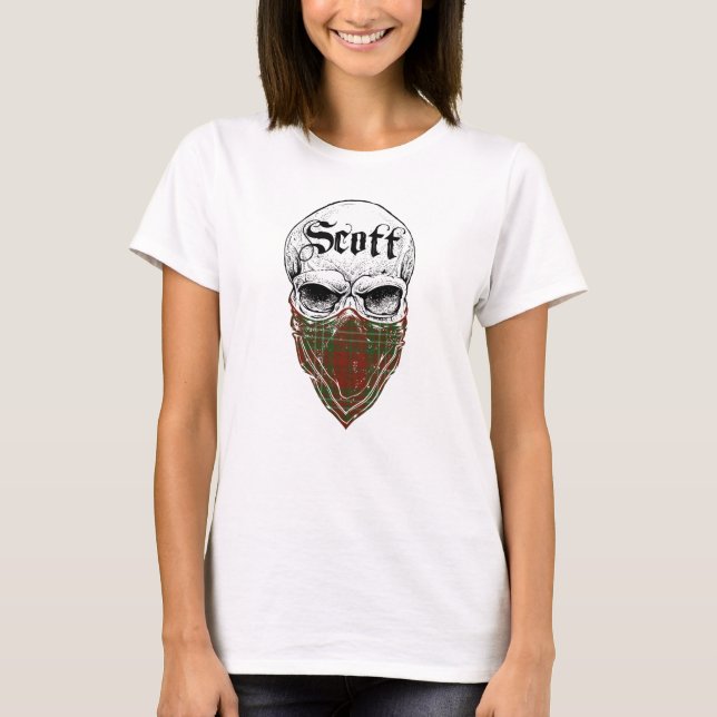 Scott Tartan Bandit Tee Shirt (Framsida)