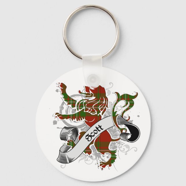Scott Tartan Lejon Nyckelring (Framsida)