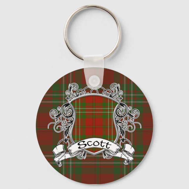 Scott Tartan Shield Nyckelring (Framsida)
