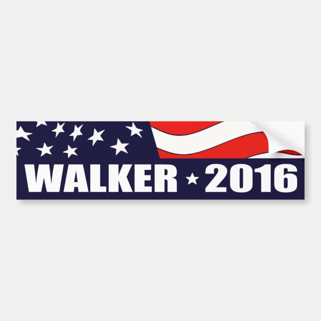Scott Walker President 2016 Bildekal (Framsidan)