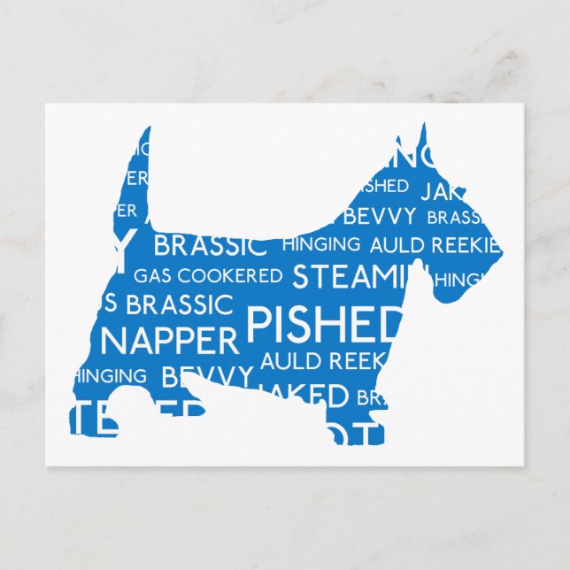 scottie Auld Reekie Scottish Slang.png Vykort (Framsida)