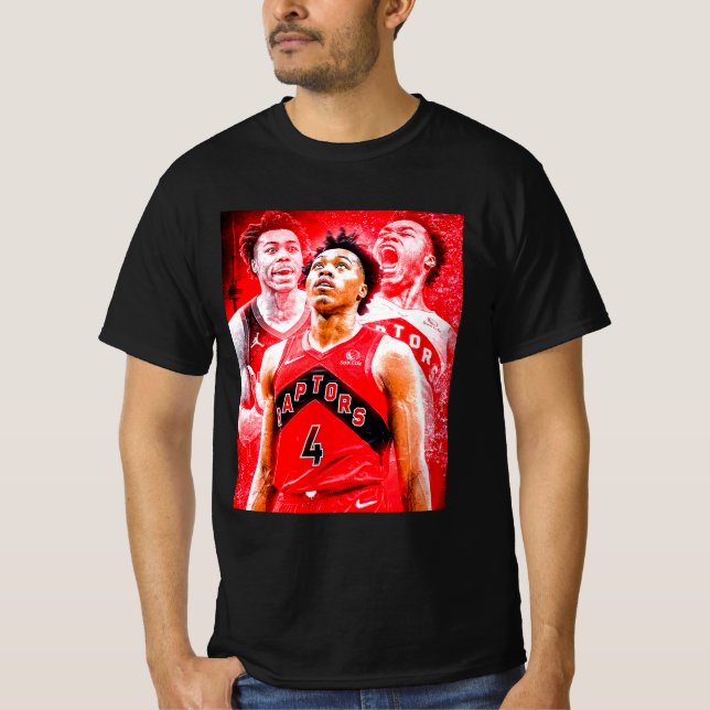 Scottie Barnes #4 T Shirt (Framsida)