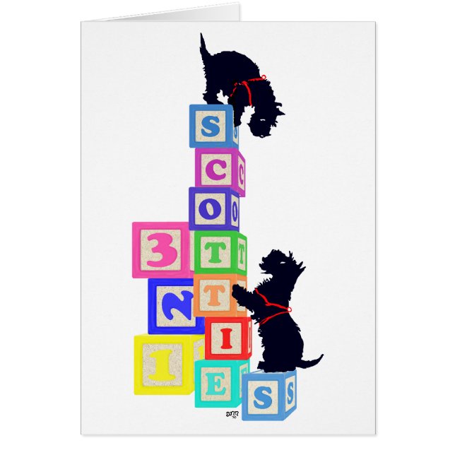 Scottie Blocks Hälsningskort (Framsidan)