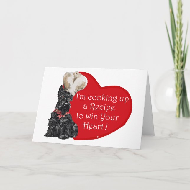 Scottie Chef Valentine Helgkort (Framsida)