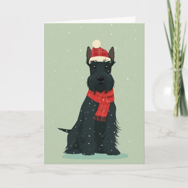 Scottie Holiday Keepsake Kort (Framsida)