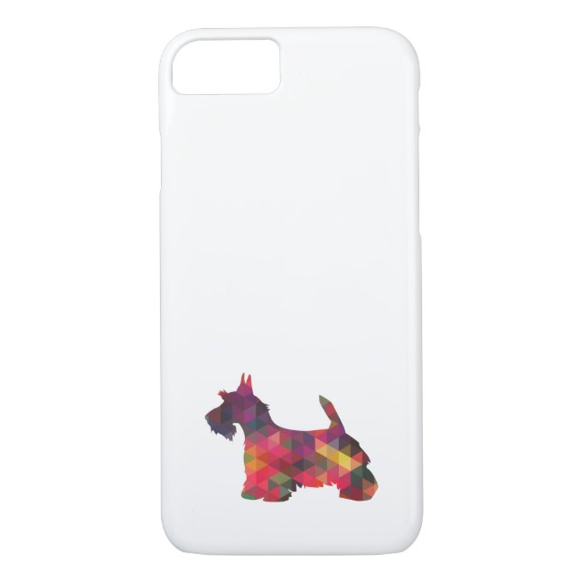 Scottie Hund aveln Geo Silhouette Multi Case-Mate iPhone Skal (Baksida)