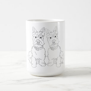 Scottie Hund Duo Kaffemugg