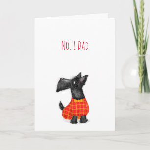 Scottie hund Fars dag kort