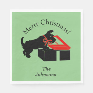 Scottie Hund jul Pappra Party Drink Napkins Pappersservett