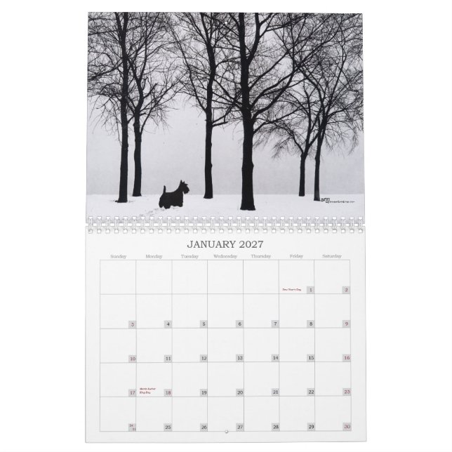 Scottie Hund Kalender (Jan 2027)