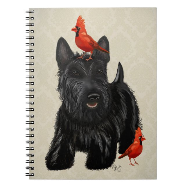 Scottie Hund och Red Birds Anteckningsbok (Framsidan)