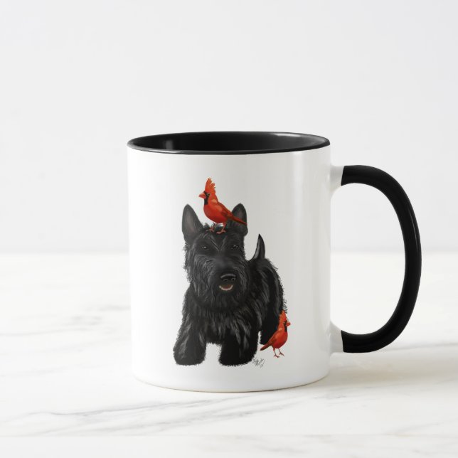 Scottie Hund och Red Birds Mugg (Höger)