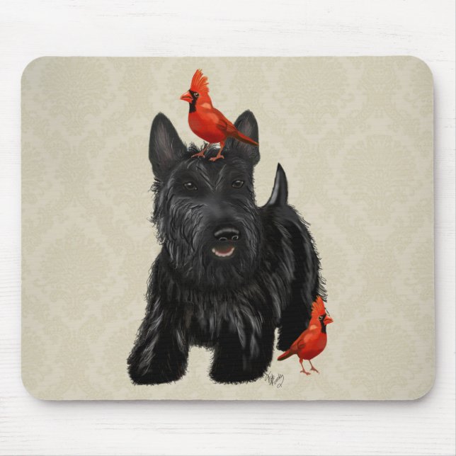 Scottie Hund och Red Birds Musmatta (Framsidan)
