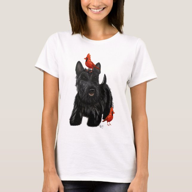 Scottie Hund och Red Birds Tee Shirt (Framsida)