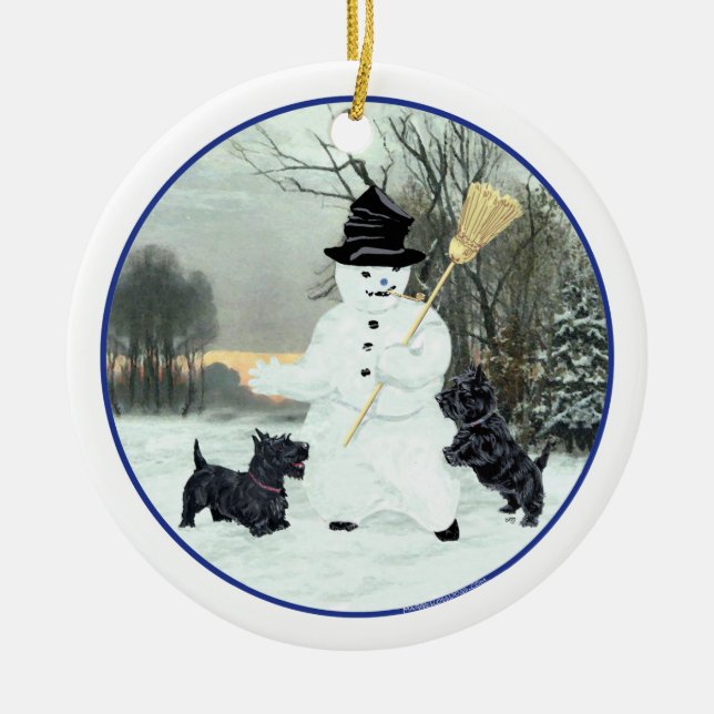 Scottie Hund Ornament (Framsidan)