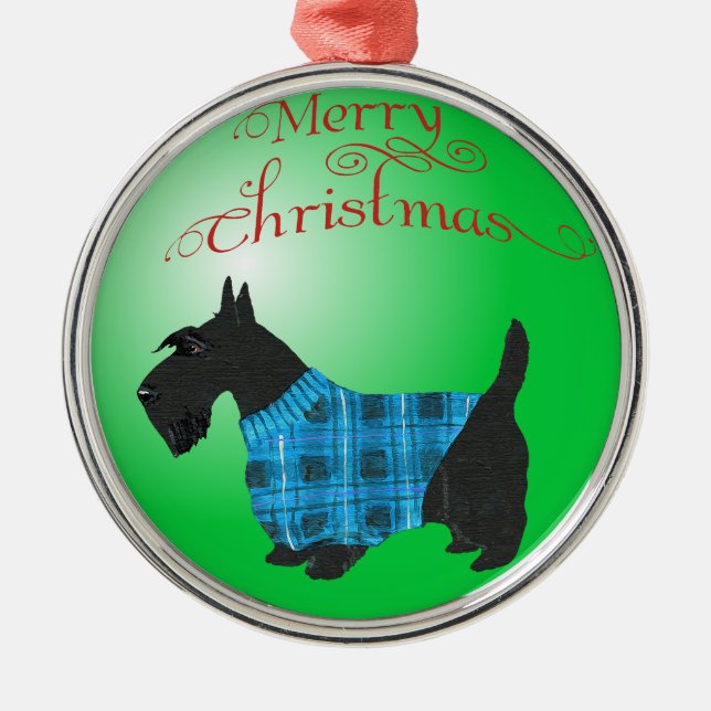 Scottie Hund Ornament (Framsidan)