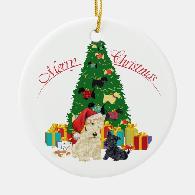 Scottie Hund Ornament (Framsidan)