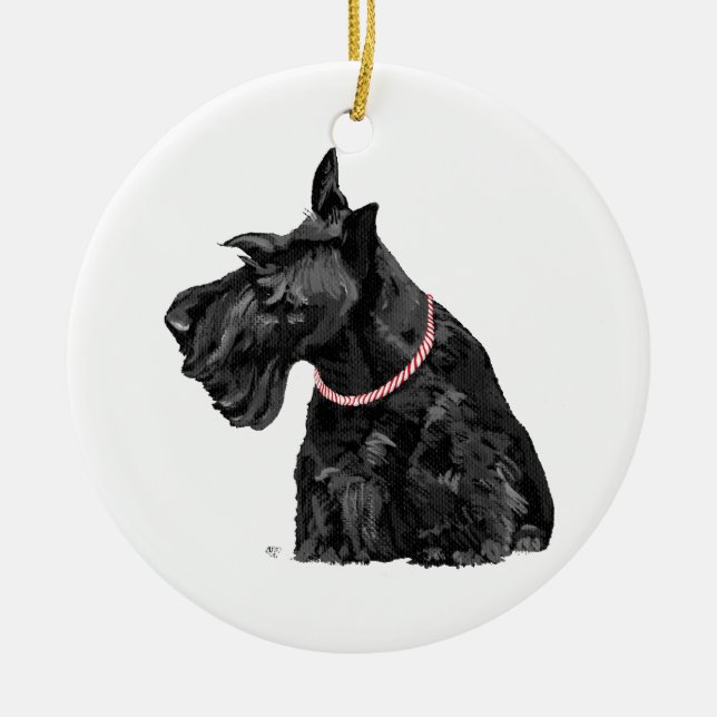 Scottie Hund Ornament (Framsidan)