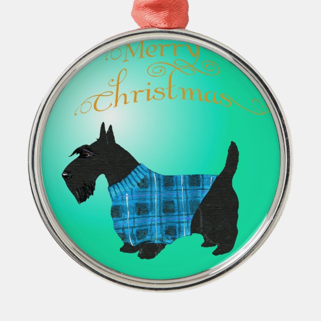 Scottie Hund Ornament (Framsidan)