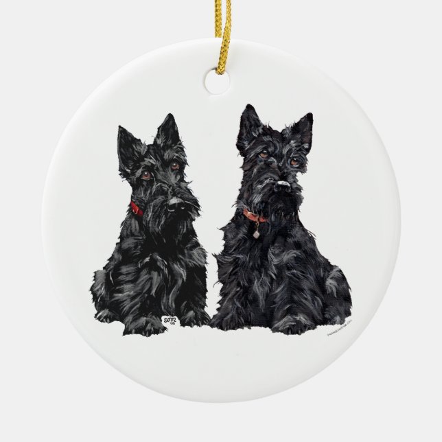 Scottie Hund Ornament (Framsidan)