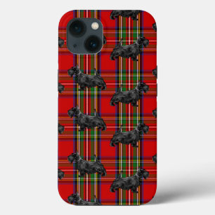 Scottie Hund på Red Scottish Tartan
