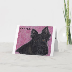 Scottie hund Personlig hälsning-kort Kort