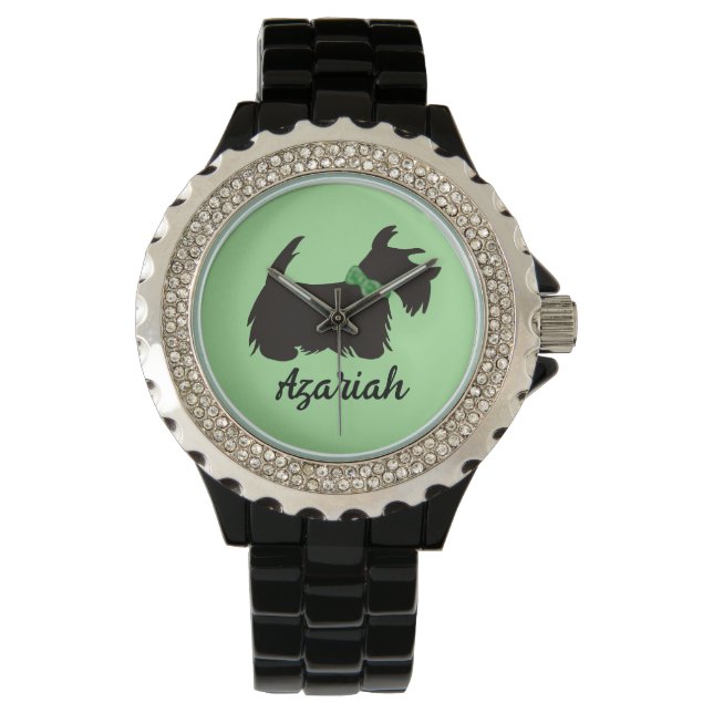 Scottie hund Personlig Watch Armbandsur (Framsida)
