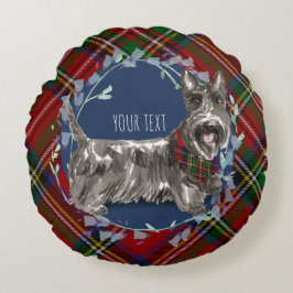 Scottie Hund Red Stewart Play Rund Kudde
