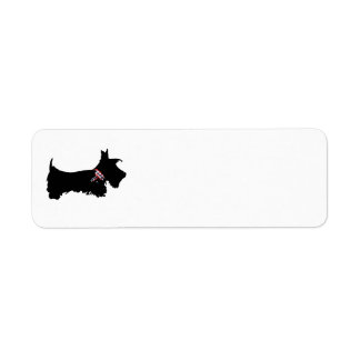 Scottie Hund Returadress Etikett