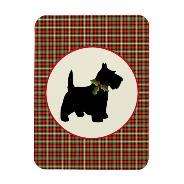 Scottie Hund Scotch Play-Helgdag Magnet (Vertikal)