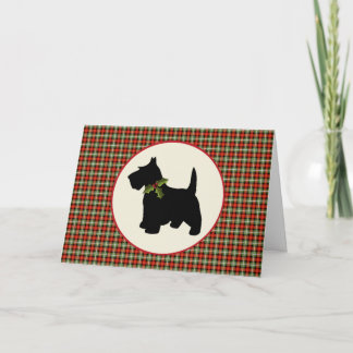 Scottie Hund Scotch Play-jul Helgkort