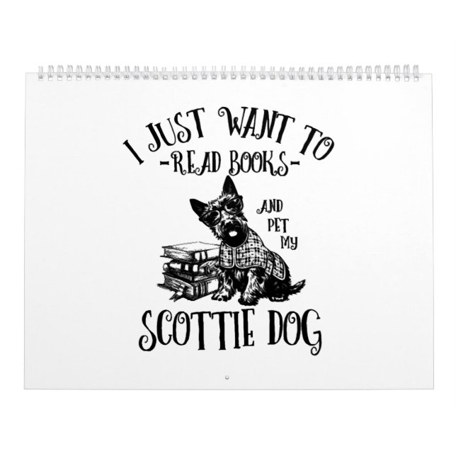 Scottie Hund Scottish Terrier Kalender (Omslag)
