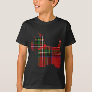 Scottie Hund Scottish Terrier Royal Stewart Tartan T Shirt