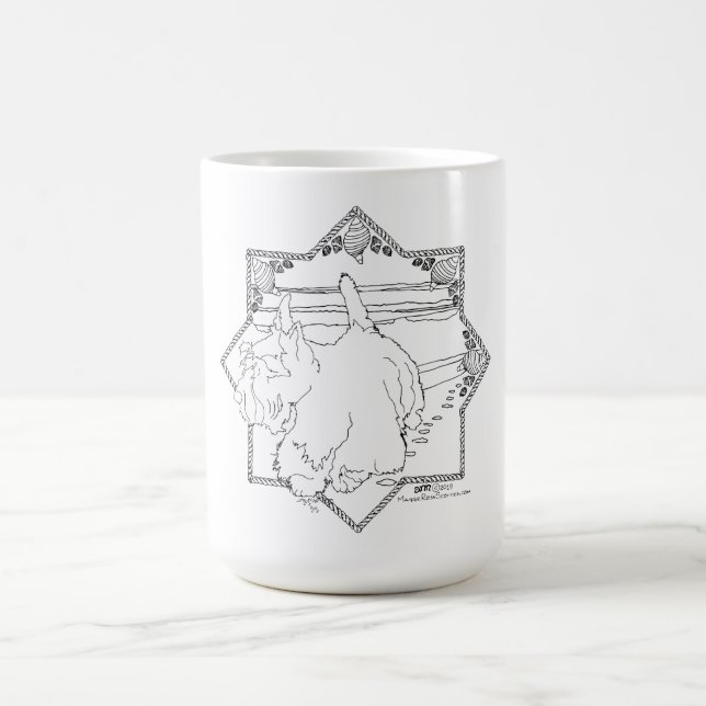 Scottie Hund Strand Kaffemugg (Center)