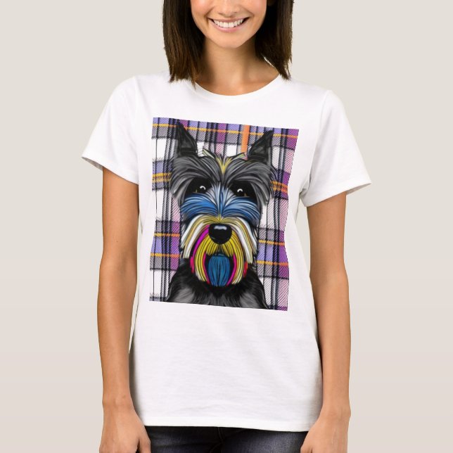 Scottie Hund T Shirt (Framsida)