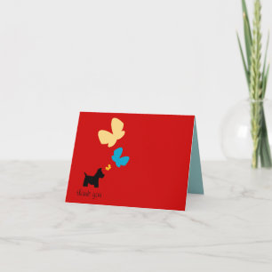 Scottie Hund tack Kort