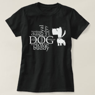 Scottie Hund Tecknad Konstig T Shirt