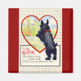 Scottie hund Valentine Scottish Terrier Magnet