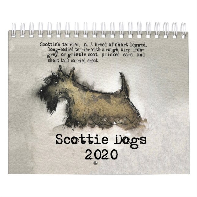 Scottie Hundar 2020-kalendern Kalender (Omslag)