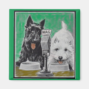 Scottie hundar Blackie och Whitie på radion Magnet