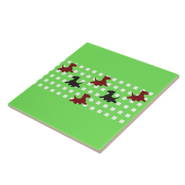 Scottie Hundar Kakelplatta (Sidan)